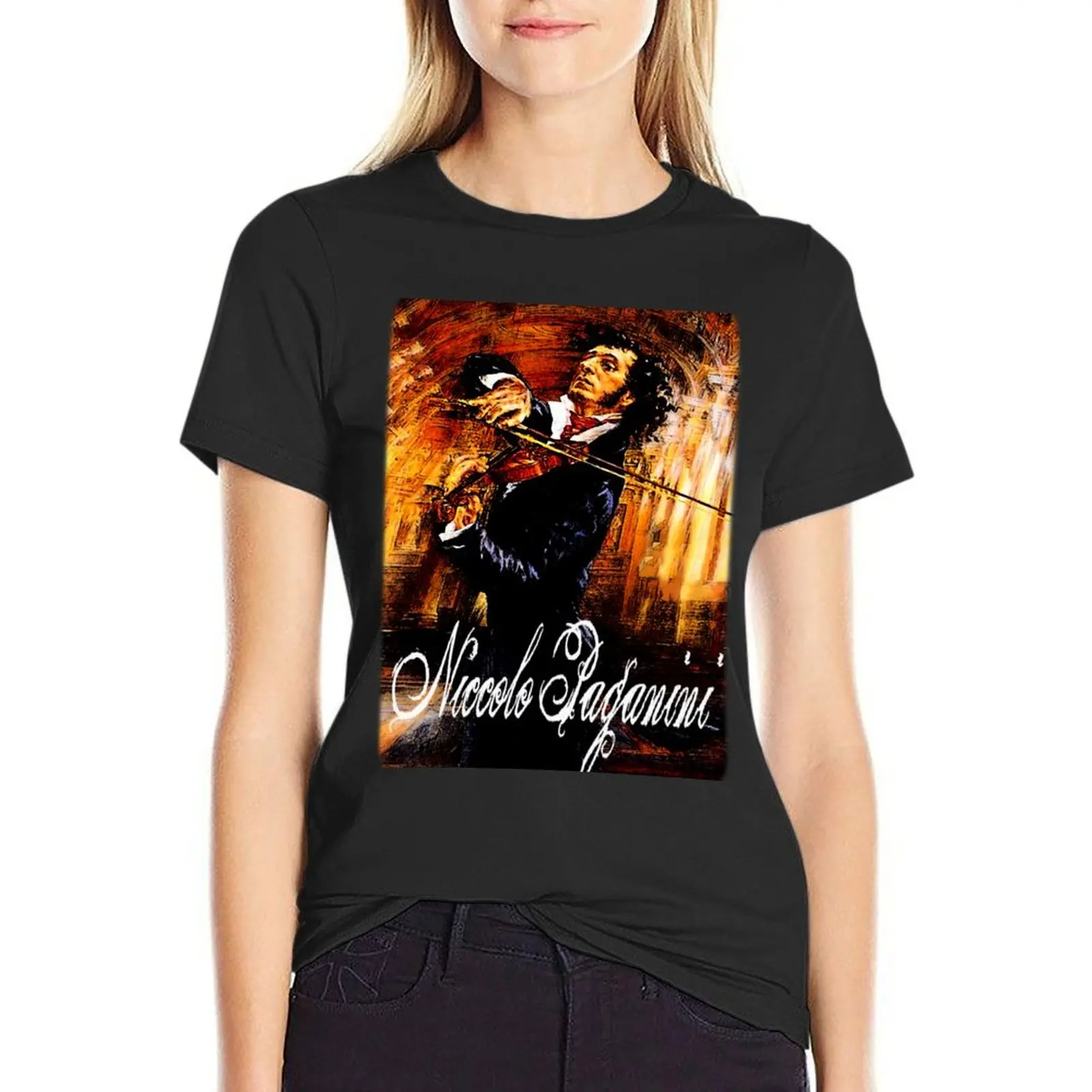 

The devil's fiddler T-Shirt summer top animal prinfor korean fashion cat shirts for Women