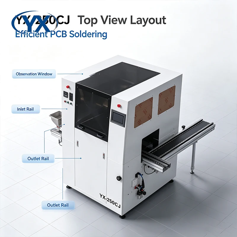 YX-250CJ Automatic Lead Free Dip Solder Machine and PCB Reflow Machine Semi Auto Tin Dipping Machine