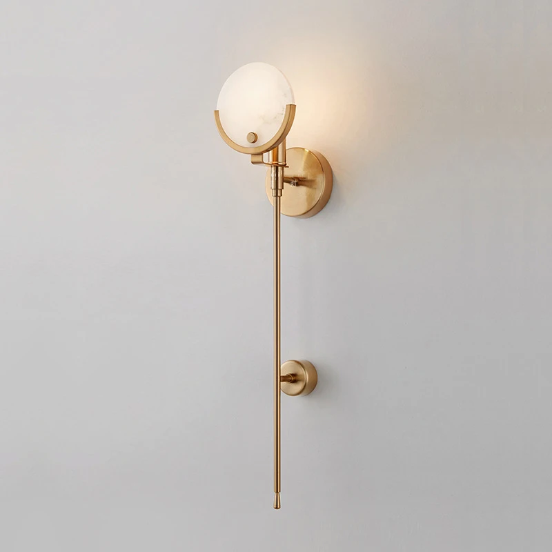 Modern Gold Marble Wall Lights for Living Room Bedroom Led Lamp Bedside Decor Aisle Bar Sconce Home Indoor Light Fixtures