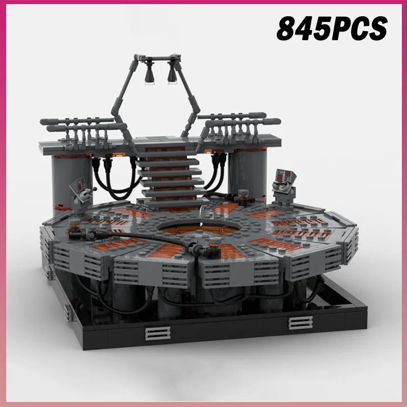 

845 деталей MOC: Диорама «Камера углеродной заморозки» из фильма «Звездные войны», модульная модель, строительные блоки, креативный конструктор, подарок для мальчика