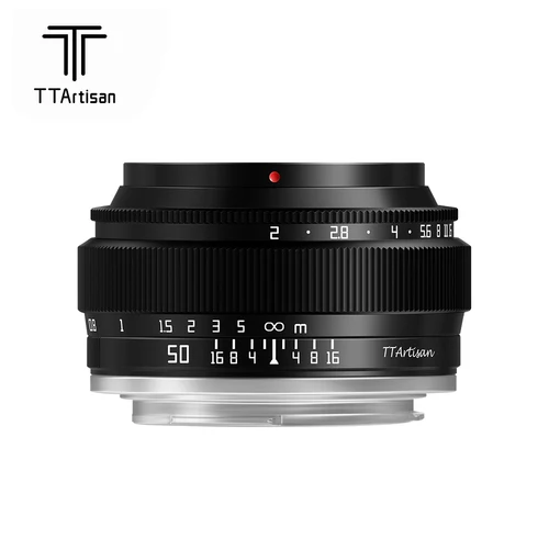 Imagen 2 del producto TTArtisan 50mm F2 lente de retrato principal de enfoque Manual de fotograma completo para Sony E Nikon Z Fuji X Leica Sigma L Mount ZVE10 A7C Z6 Z7 XM5