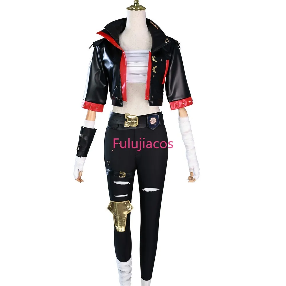 

Fulujiacos Vi Acrane Cosplay LOL Costume Arcane Vi Cosplay Outfit Full Set