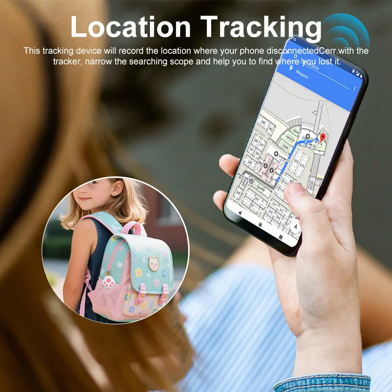 أطفال مكافحة خسر حقيبة مكتشف جهاز تتبع صغير بنظام تحديد المواقع الحيوانات الأليفة محدد الذكية جهاز تعقب بلوتوث تذكير ل Ios/أندرويد البحث عن العنصر المفقود #2