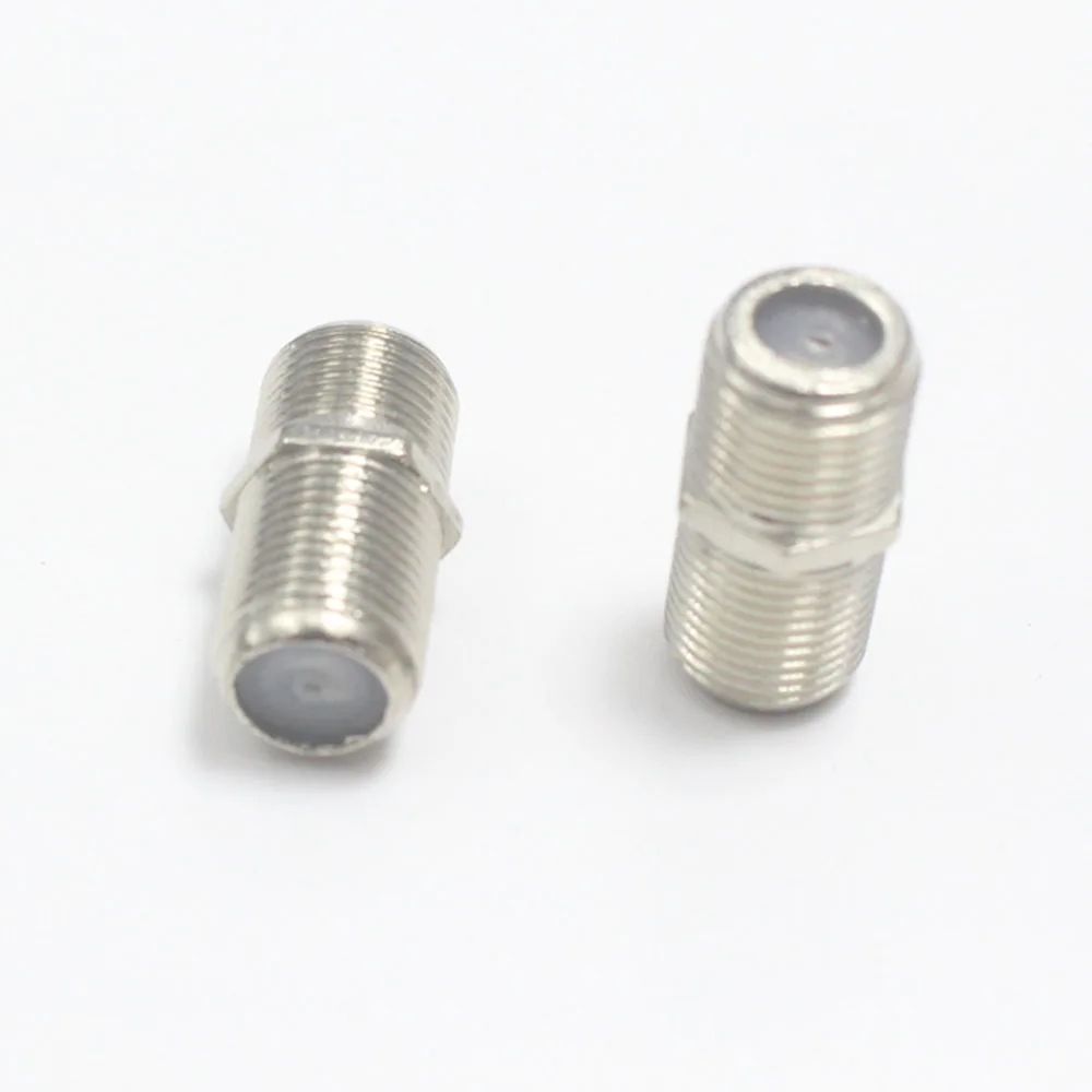 2pcs F Head TV Female to Female jack Closed-circuit Joint Plug 2P/3P/4P Antennas TV Coaxial Plugs Adapter Connector