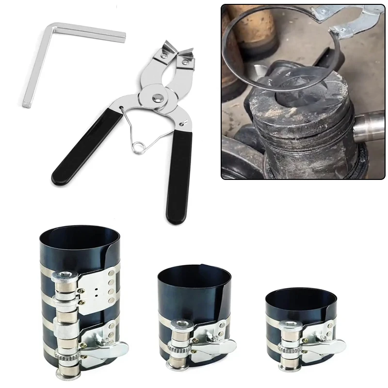 Picture 3: Piston Ring Installer Piston Ring Plier 53-175mm Piston Ring Compressor Tool Car Engine Vehicle Maintenance Clamp Expander Plier