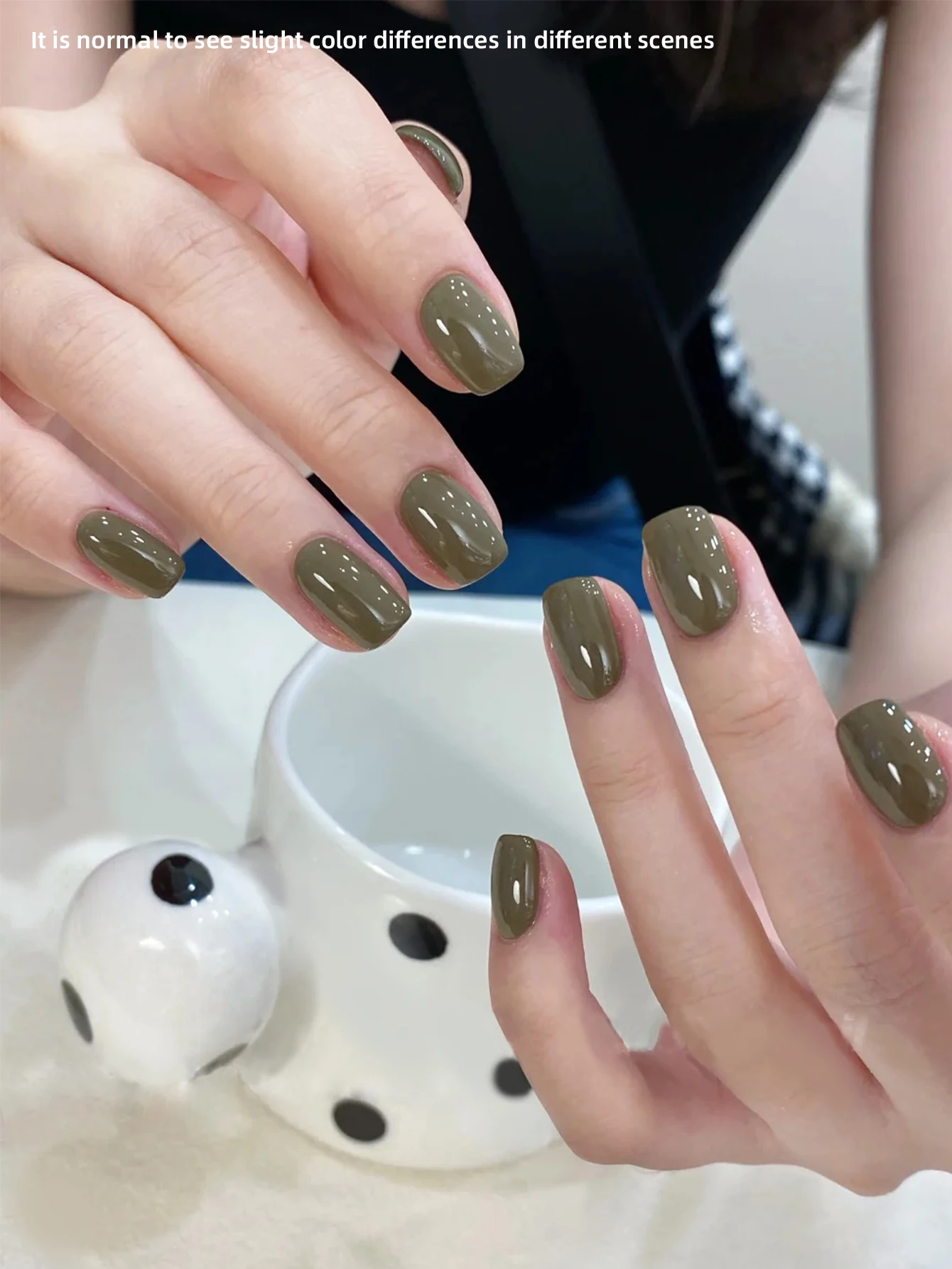 1 Stück 15 ml olivgrüner Gel-Nagellack Starter Pure Soak Off No Wipe Nagel-Gel-Nagellack, geeignet für alle Jahreszeiten – Detail 2