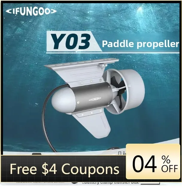 Sports High Quality IFungoo Y03 Portable  Outboard Motor with Carbon Fiber Hull for Inflatable Boat Ocean Use Men