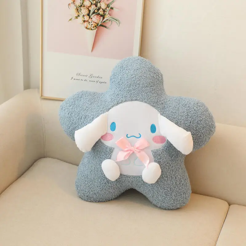 Sanrio Kuromi Car Neck Pillow Cinnamoroll Pochacco Pentagram Cute Auto Seat Lumbar Cushion Soft Stuffed Doll Decor Birthday Gift view 4