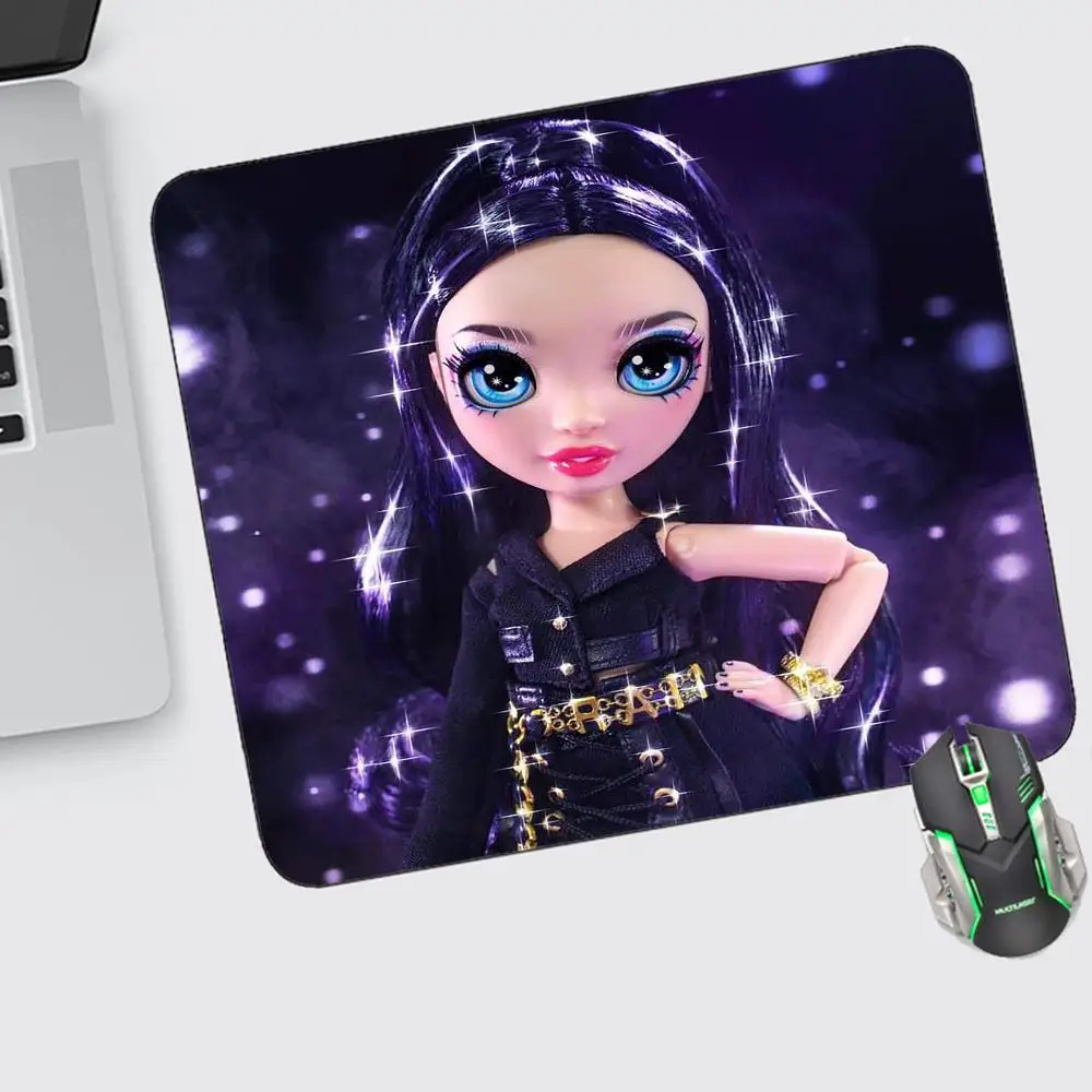 

Rainbow High Mouse Pad Small Gaming Accessories Keyboard Computer Offices Desk Mat Pc Gamer Non-slip Rubber Mousepad