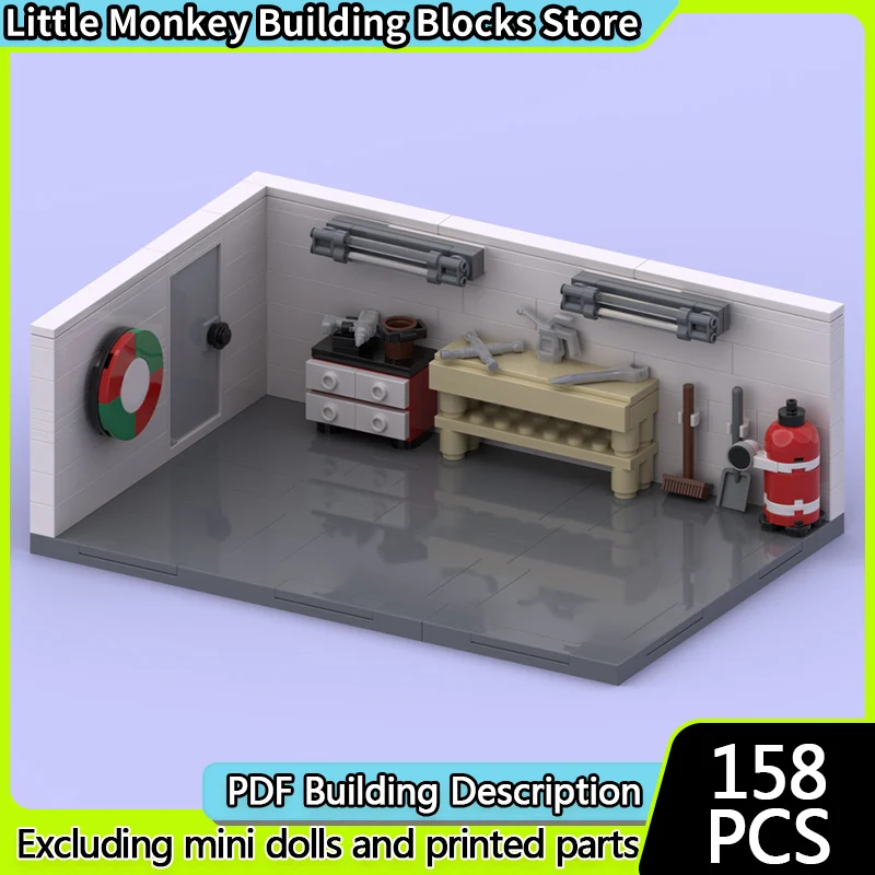 

Модель City Street View MOC, строительные кирпичи, спортивный автомобиль, дисплей, гараж, модульная технология, детские праздничные подарки, сборный игрушечный костюм