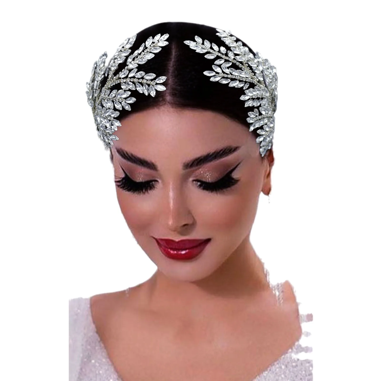 Mori super fairy handmade rhinestone bridal headband wedding photography photo hair accessories stage performance accessories