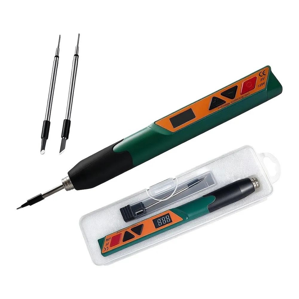 LED Display Soldering Iron with Temperature Monitoring Function for Accurate Heat Settings in Electronics Projects