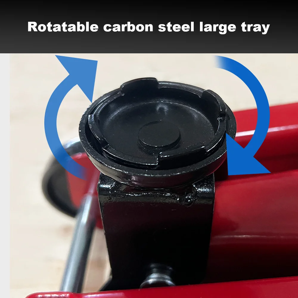 2 Ton Hydraulic Floor Jack, Trolley Steel Jack, Flat Lifting Height 135-320 mm, Car L