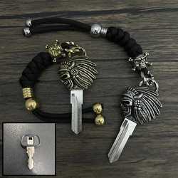 Motorcycle Uncut Blade Blank Key Embryo For Indian Scout Motorcycles Replacement Accessories 2013-2022