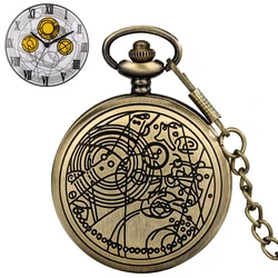 Orologio da tasca in argento nero bronzo orologio da uomo con ciondolo in quarzo antico con numeri romani orologi con quadrante per le donne regali Souvenir classici