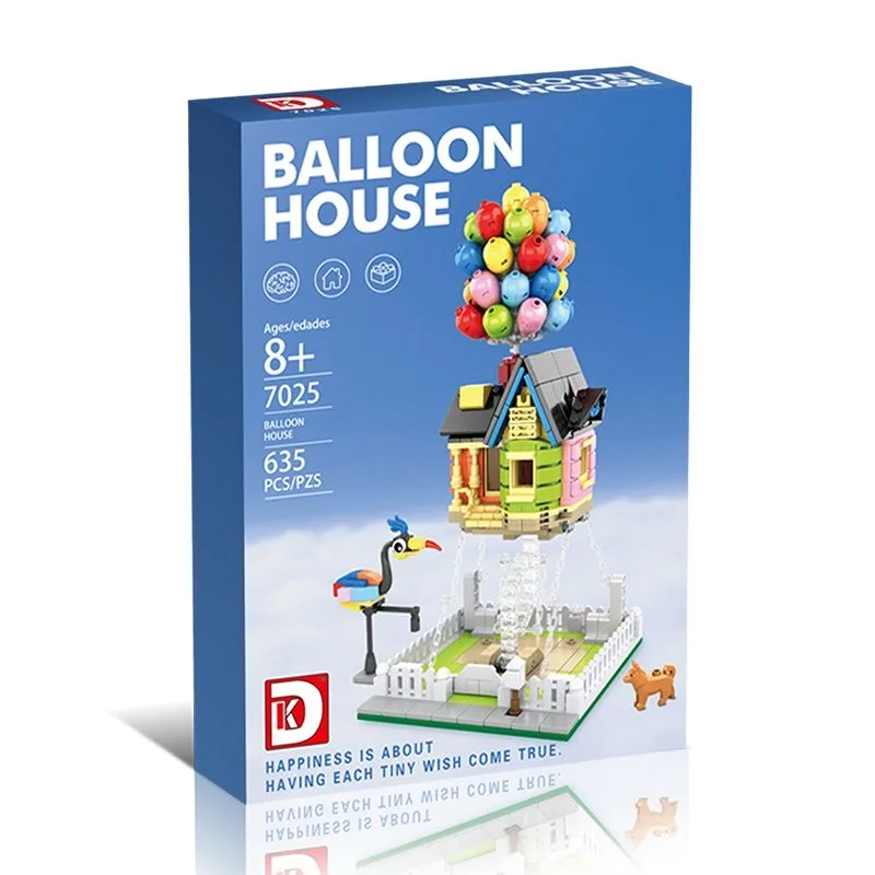 

Floating Balloon House Building Blocks, Adventure Cottage Assembly Toy, Creative Gift for Girls