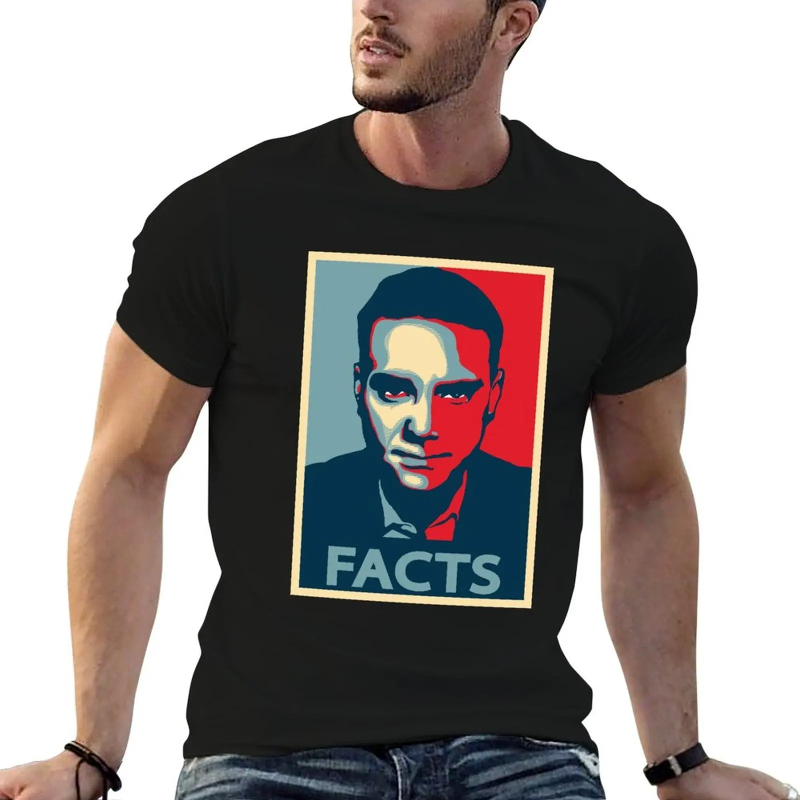 Ben Shapiro Portrait, Facts Don't Care About Your Feelings T-Shirt Breathable Travel T-Shirt