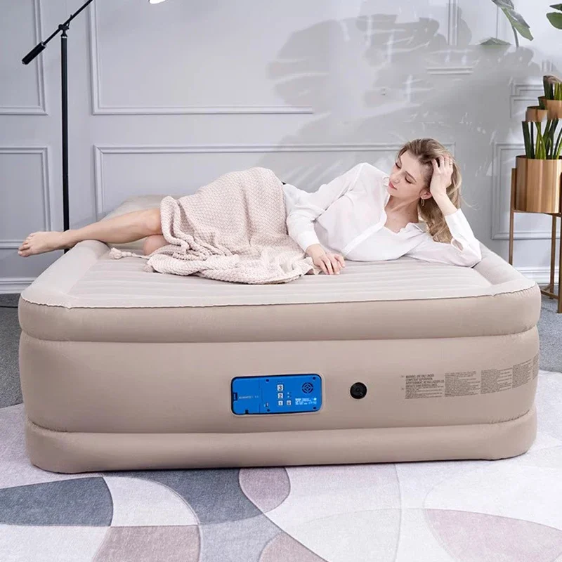 Cama doble moderna, Cama inflable plegable de lujo para ahorrar espacio, ideal para acampar, Cama portátil para dormir, muebles tipo Suite