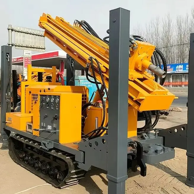 

Customized Pneumatic Water Well Drilling Rig Diesel Crawler Portable Drilling Machine Hydraulic Self-Propelled Drilling Rig