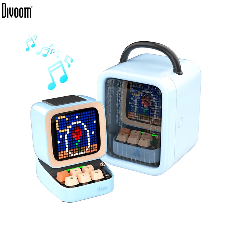 Divoom Ditoo-Pro DIY LED Display Board Retro Pixel Art Bluetooth Portable Speaker Alarm Clock Cute Gift Home Light Decoration