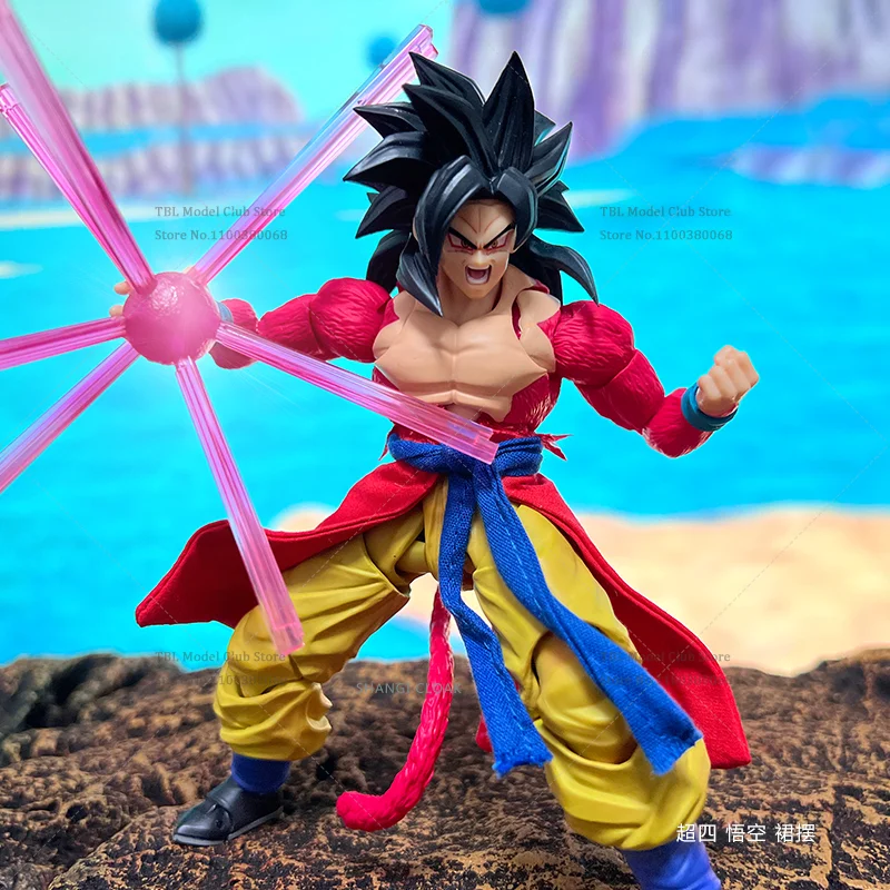 1/12 스케일 남성 의류 Hemline Super Saiyan Kakarotto Ohzaru 골드 일본 애니메이션 SHF 6 인치 액션 피규어 군인 장면