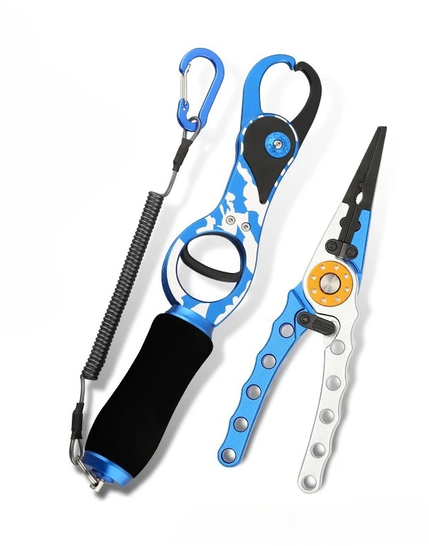 

Camo-colored Multi-func Lure Fishing Pliers Set - Big Fish Control, Anti-escape, Fishing Gear Kit, Fishing Accessories