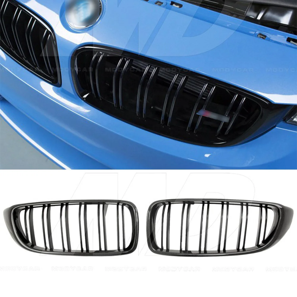 M-P Style Carbon Fiber Grille For 2014-2016 BMW 3 4 Series F80 F82 M3 M4