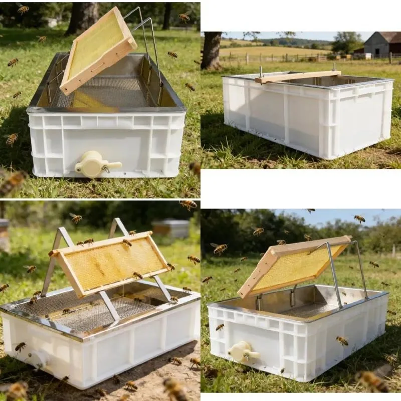 for Multifunctional beekeeping tray for unpacking hives and storing beekeeping tools, all in one portable device