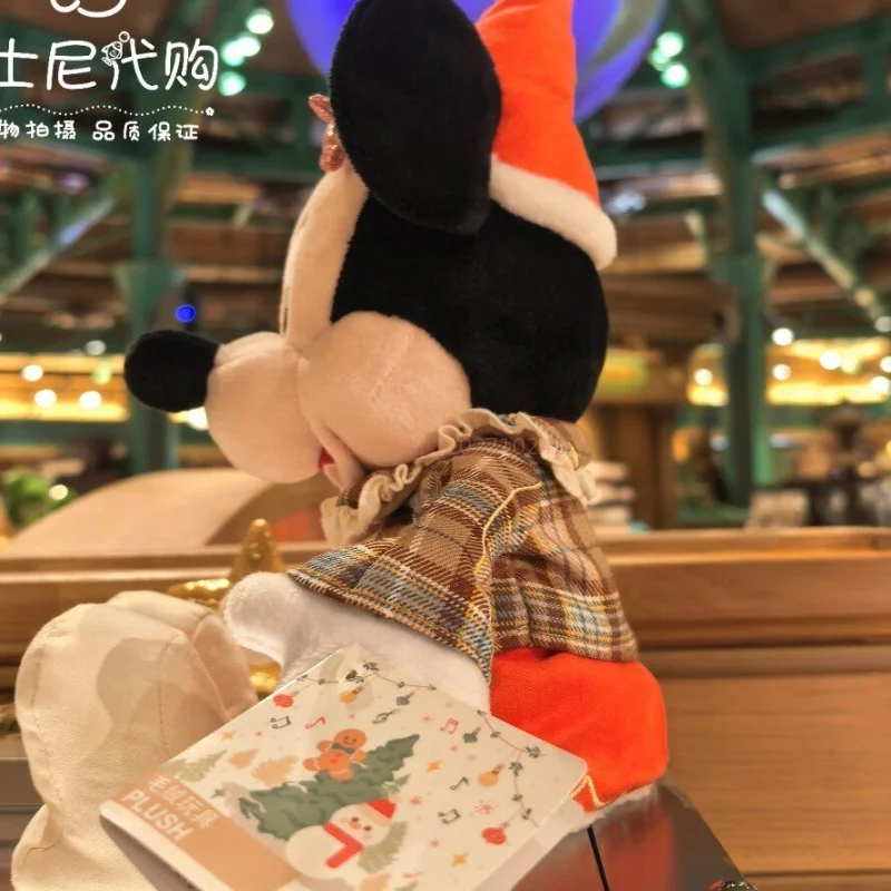 Original Disney Mickey Mouse Winter Minnie Plush Throw Pillow Home Cartoon Plush Doll Decorations Birthday Christmas Gift Toy view 6