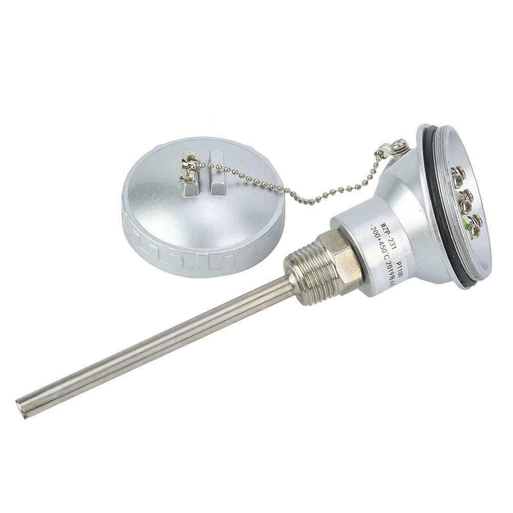 Complete Package Includes RTD with PT100 Temperature Sensor Head Ready to Use RTD PT100 Temperature Sensor Probe
