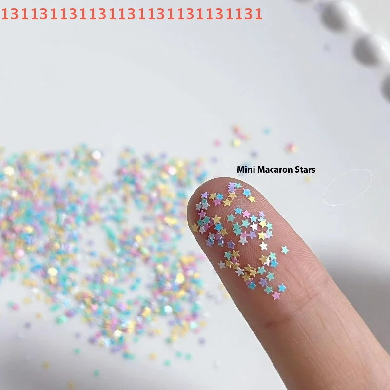 작은 오각형 네일 스팽글 귀여운 DIY 매니큐어 액세서리 네일 참 스타 글리터 마카롱 컬러 컬러풀 네일 플레이크 플래시