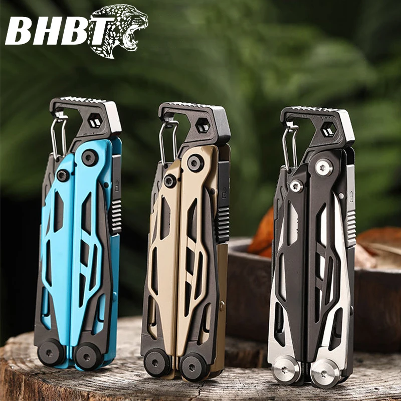 BHBT 2024 New EDC Multitool Folding Multi functional Tool Pliers Portable Camping Survival Tool Outdoor Equipment 7 Colors