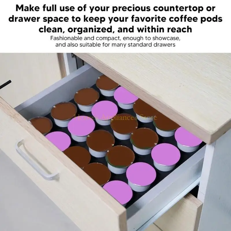 D0ABプラスチックコーヒーポッドシェルフコーヒーカプレットラックコーヒーディスプレイラックEVA素材