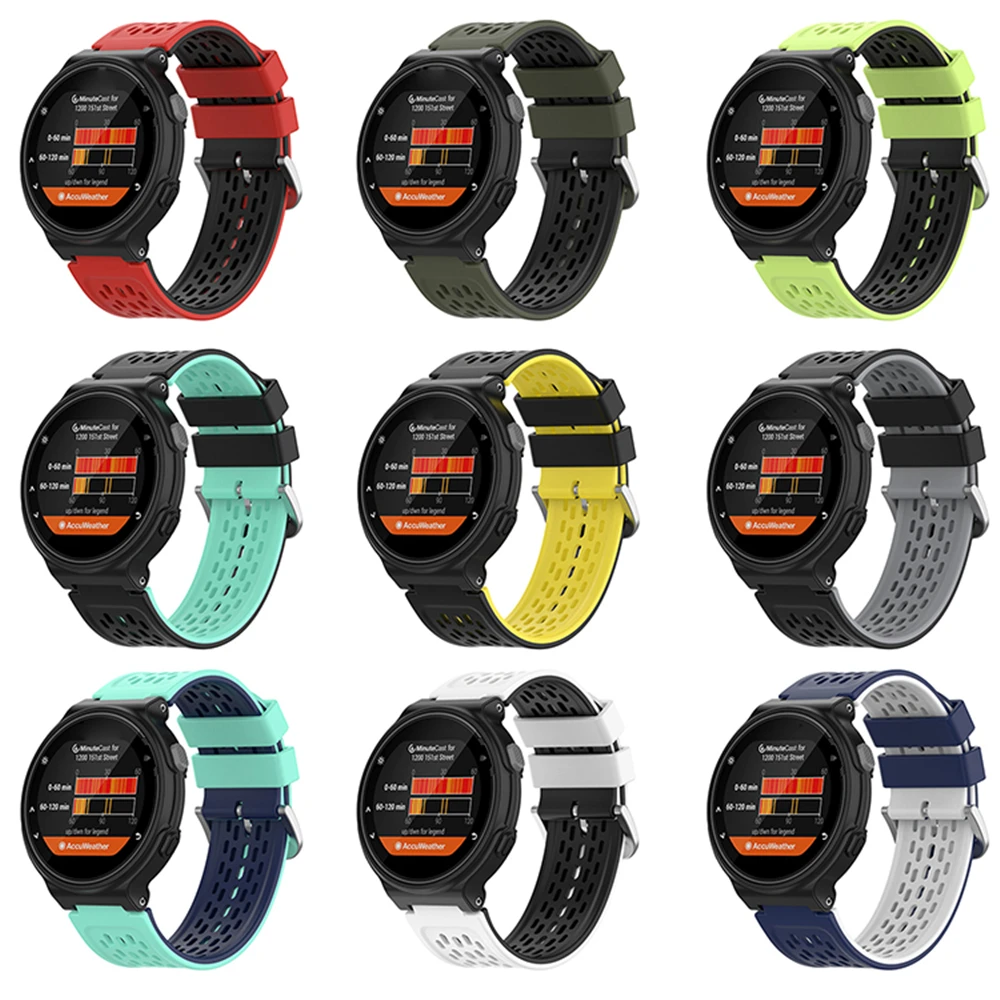 Smart Watch Strap for Garmin Approach S20/S5/S6 Silicone Watch Band for Garmin Forerunner 220 230 235 620 630 735 Watchbands