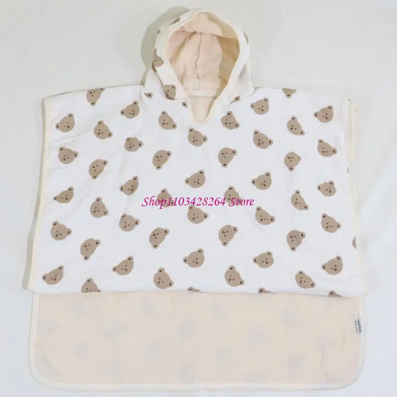 Shower Towel for Infant Boys Girl Soft Bath Towel Wrap Blanket Photoshoot-Props