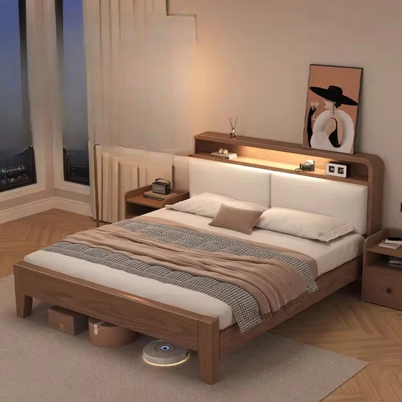 

Modern Luxury Bed Princess Platform Safe Sleeping Design Beauty Double Queen Bed Nordic European Camas De Casal Hotel Furniture