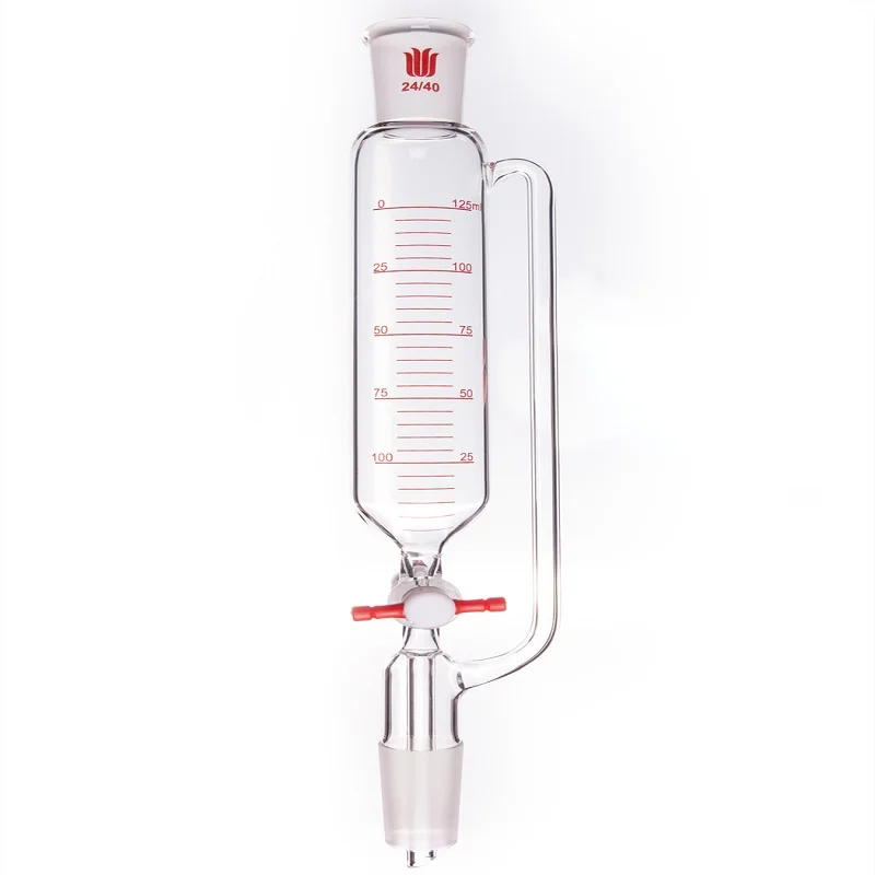 SYNTHWARE Fine adjustable constant pressure drip funnel with graduated, FUNNEL, PRESSURE EQUALIZING, PTFE METERING STOPCOCK, F61