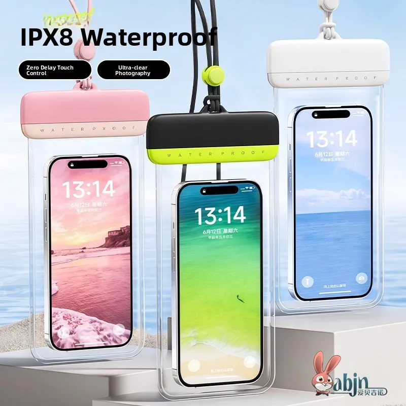 

Waterproof Touchscreen Phone Bag for Swimming And Beach Diving Self-Sealing Transparent Seal Bag Photography Special Case