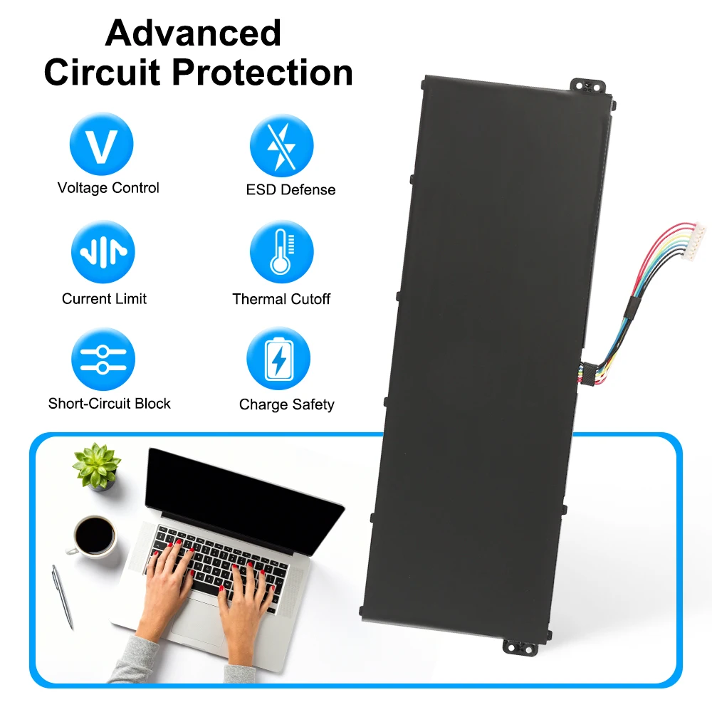 KingSener AP18C7M Laptop Battery For Acer Swift 5 SF514-54G SP513-54N SF313-52 Series 4ICP5/57/79 15.4V 55.9Wh 3634mAh