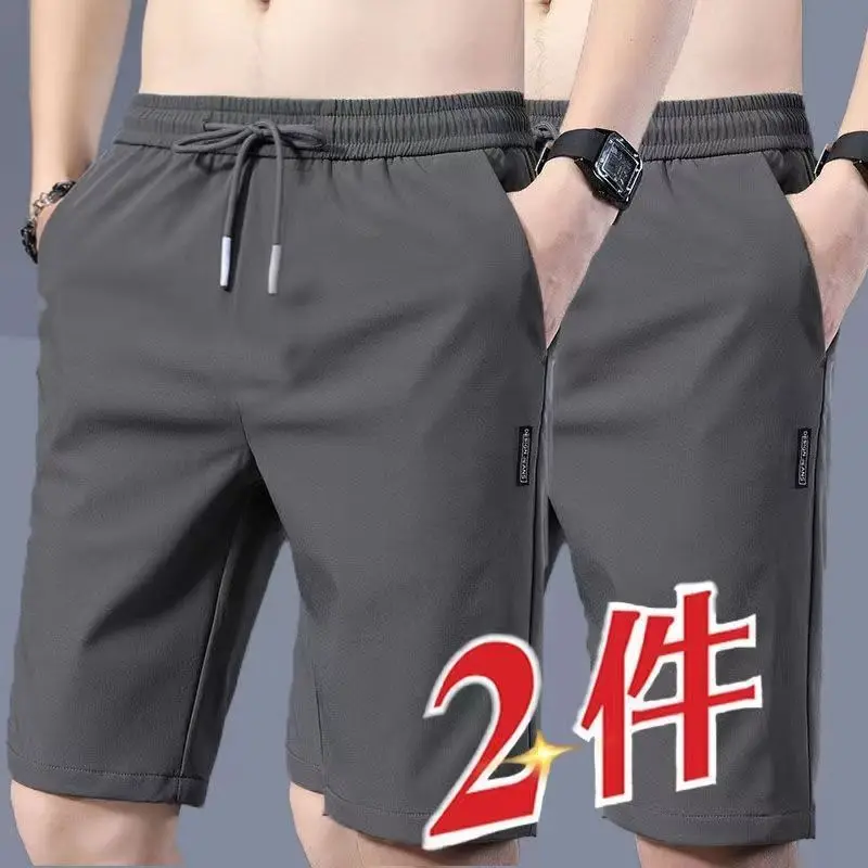 IJszijde herenorts zomer dunne vijfpunts los koel gevoel casual qui dry sport airconditioning broek