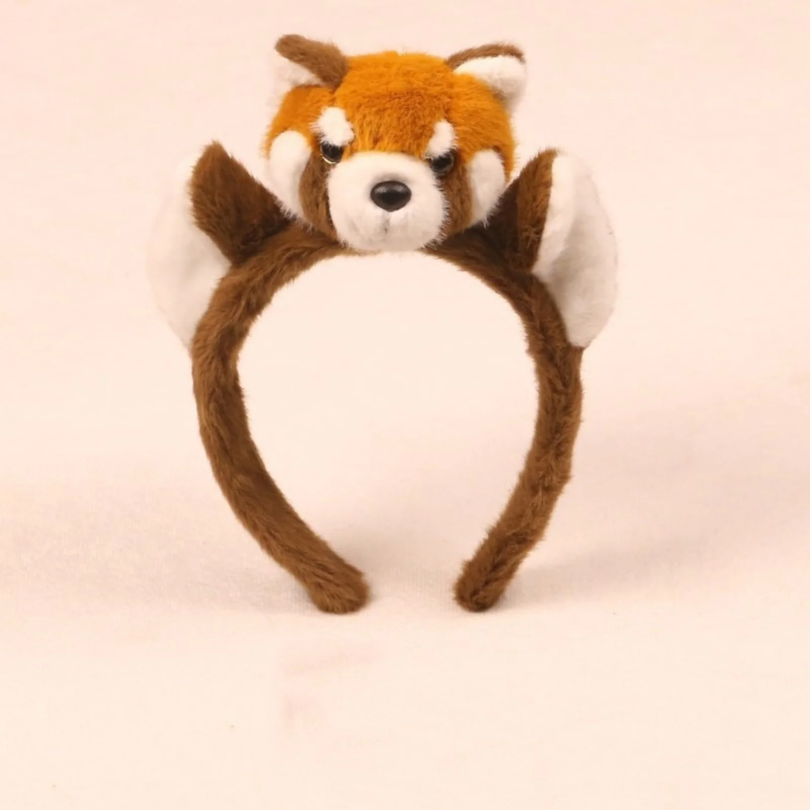 قطعة واحدة من عصابة رأس الراكون اللطيفة للنساء: مشبك شعر الباندا الأحمر الكرتوني الإبداعي، عصابة رأس لغسل الوجه، إكسسوار للشعر للذهاب