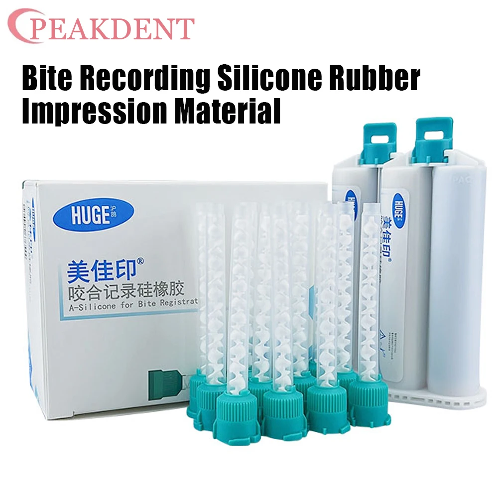 Dental Impression Material Silicone Bite Registration With Mixing Tube Head Dental Lab Dental Impression Dentistry Material