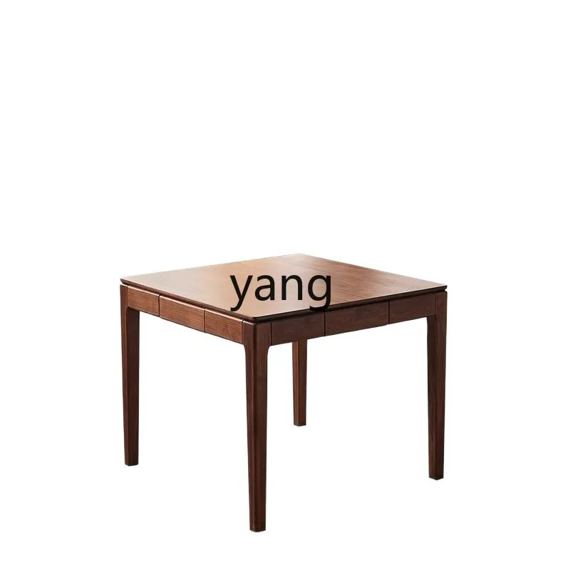 LMM solid wood dining table small apartment household chess table desk simple