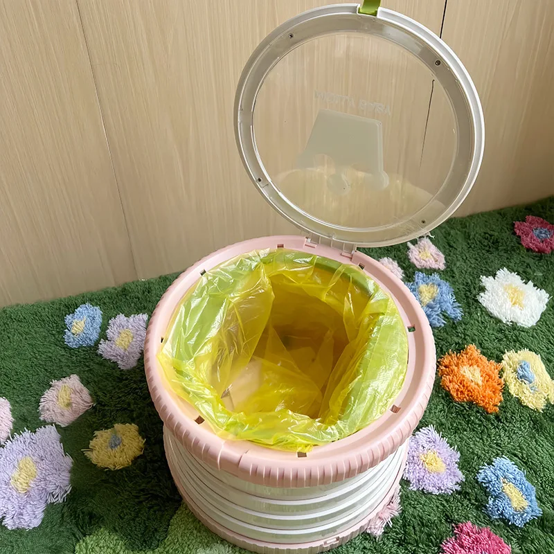 Folding toilet children travel portable baby toilet outdoor car emergency potty cartoon