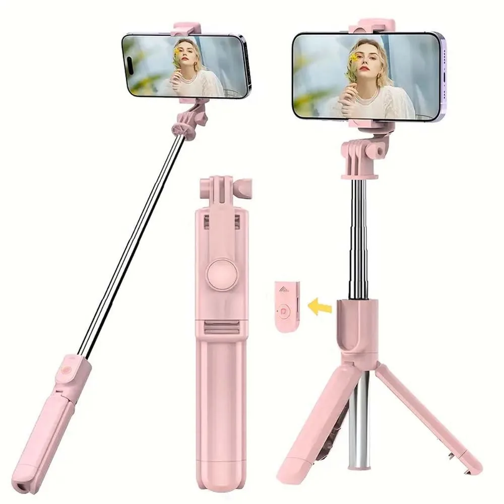 Wireless selfie stick, multi-function tripod selfie stick, extended remote control mobile phone stand live tripod multi-function