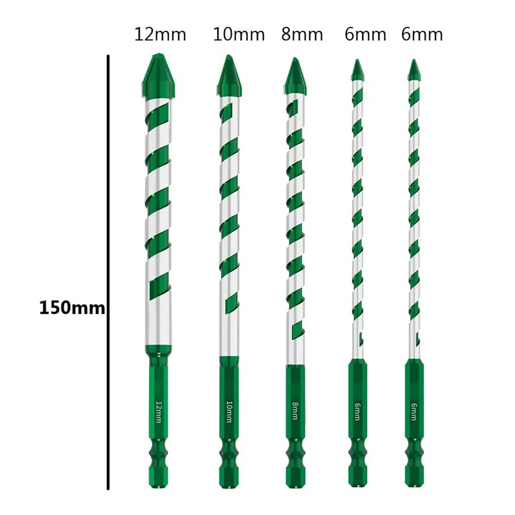 Quality carbide drill bits set perfect for drilling through For Walls wood metal tiles available in five sizes