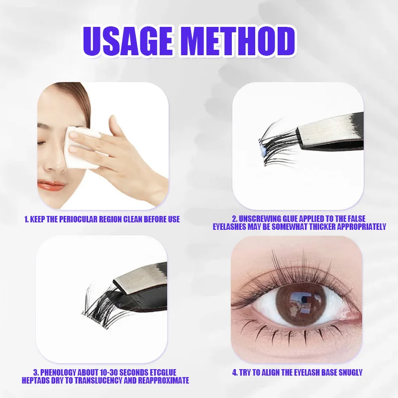 10ml Grafted Eyebrow Glue Adhesive Extended Eyebrow Transparent Glue False Eyelash Glue Extension Makeup Tool