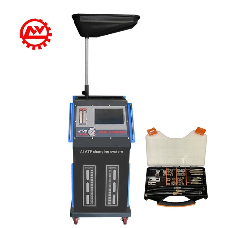 

Automatic transmission oil exchanger for ATF flusher with heating function and oil pan