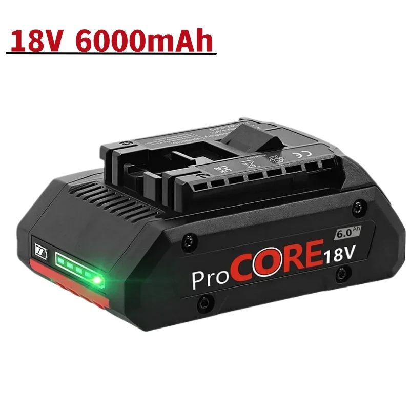 

Improved 18V6000mAh lithium-ion battery suitable for 1600A016GB maximum 18V cordless power tool drill bit built-in 21700 battery