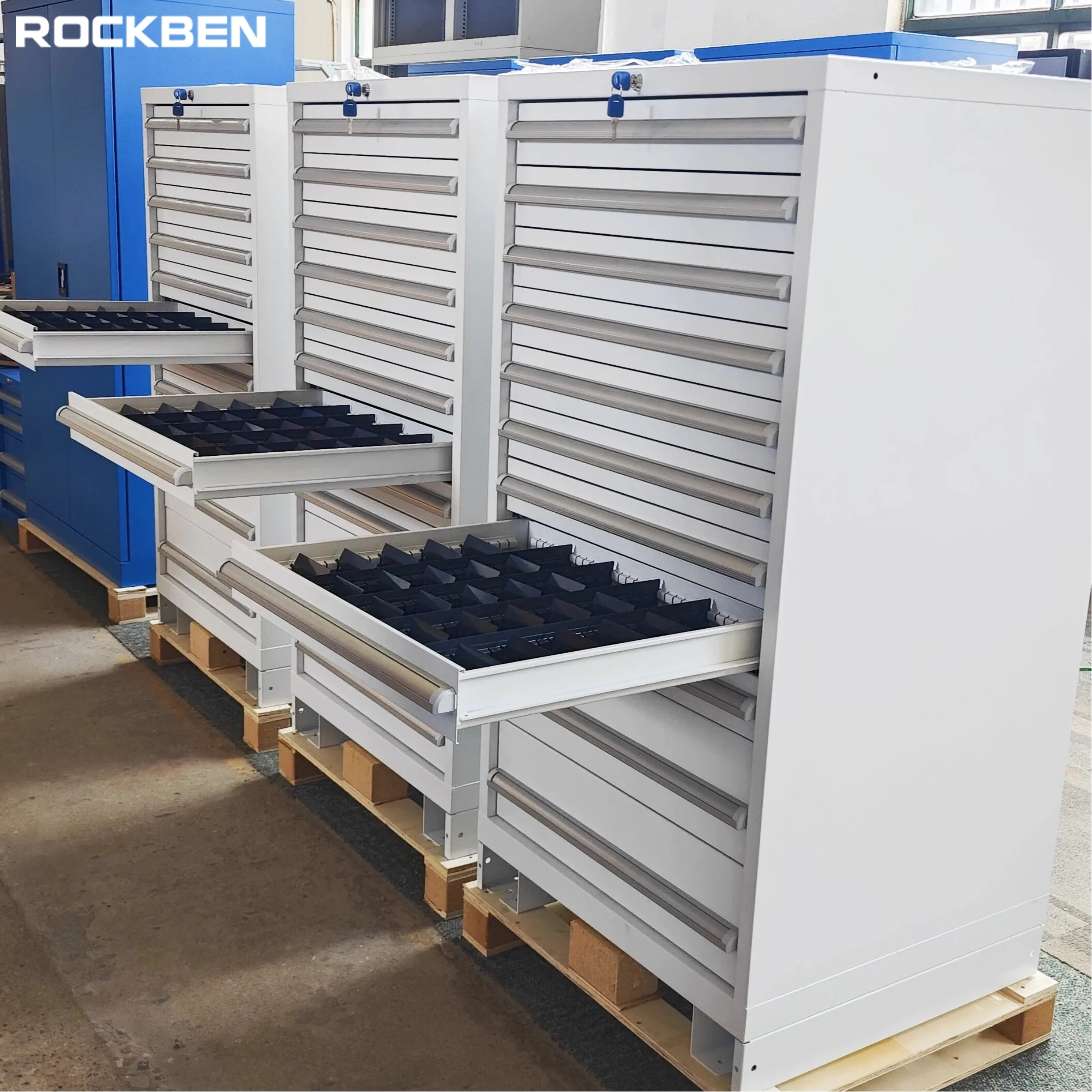 High Strength High Load Capacity Lockable 11 Drawers Metal Cabinet With Drawers For Tool Storage